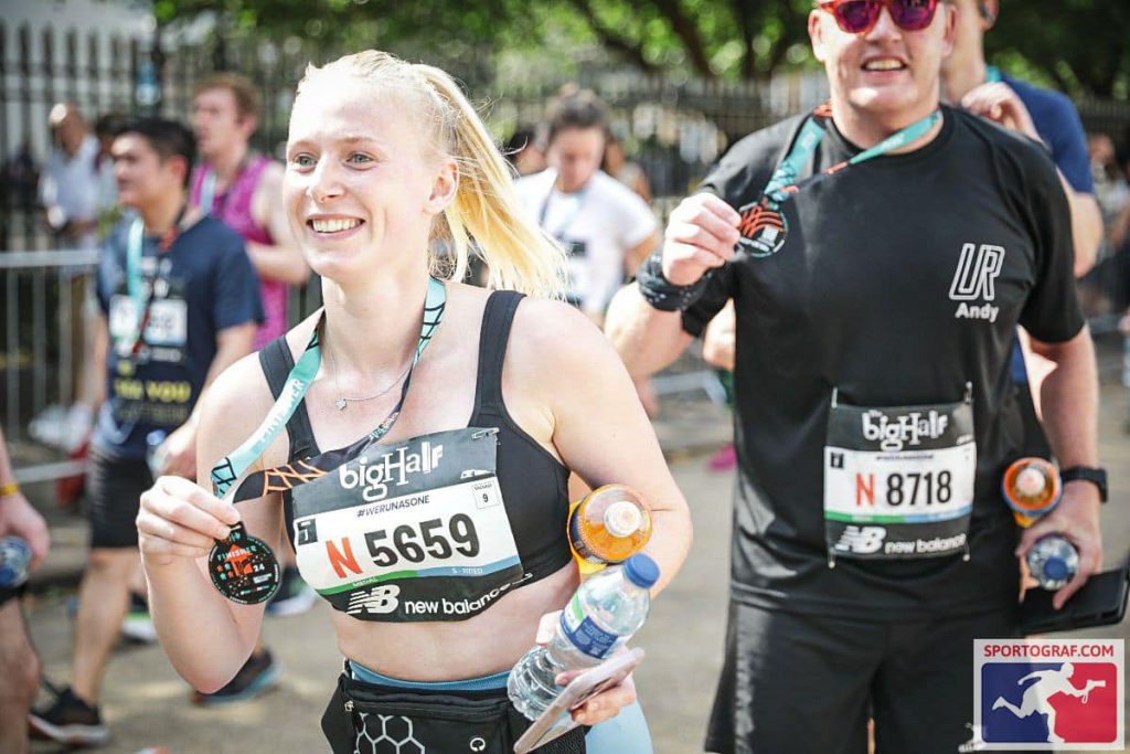 Macey Leigh nee’ Hadler (D14 -18) Completes the London Big Half