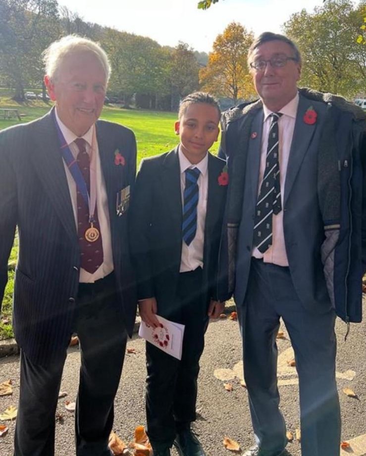 Three Generations of the Hill Family Attended The School Armistice Day Service at Dover College